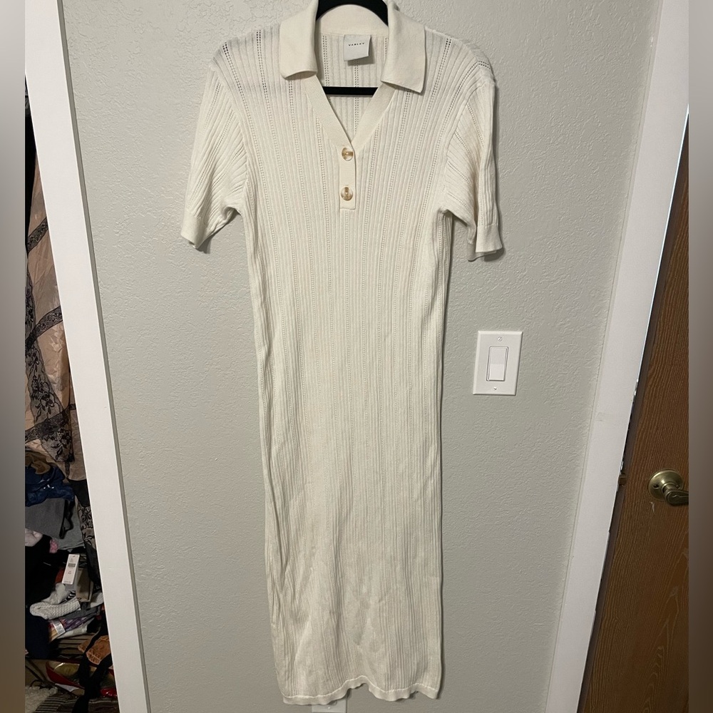 Varley Andrea Pointelle Knit Dress - Picture 5 of 8